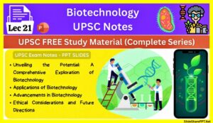 Biotechnology-UPSC-Notes