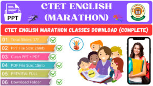 CTET English Marathon Classes PPT Download