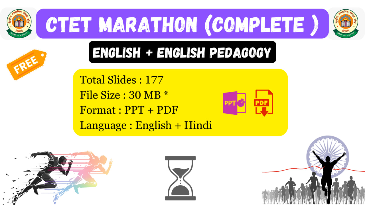 CTET English Marathon Classes PPT Download (COMPLETE)