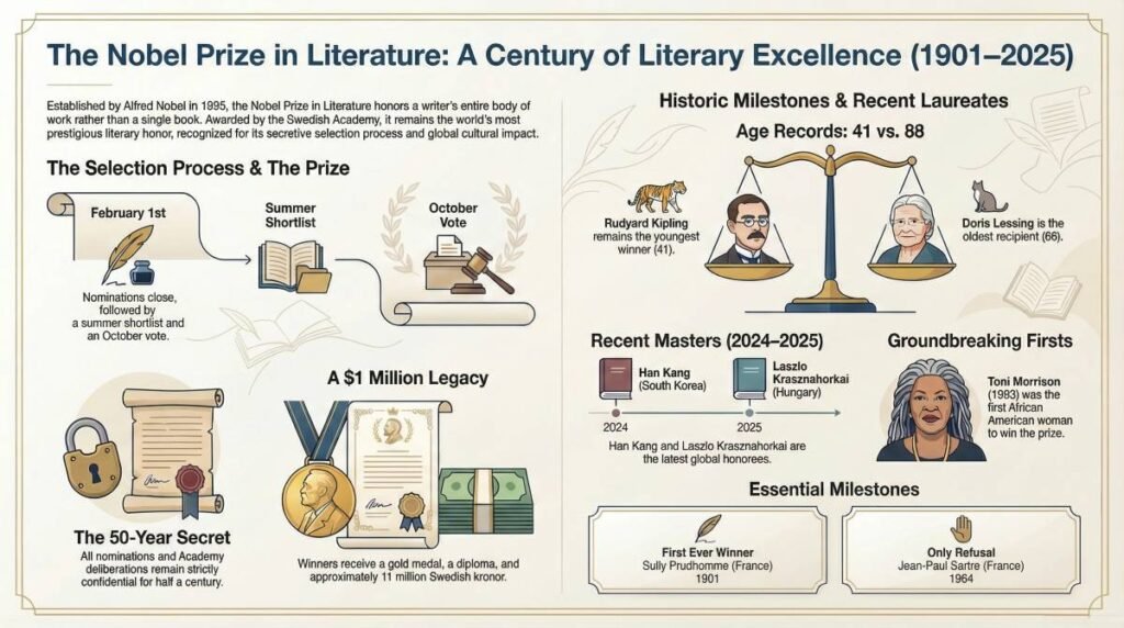 List Of Nobel Prize Winners in English Literature PDF PPT