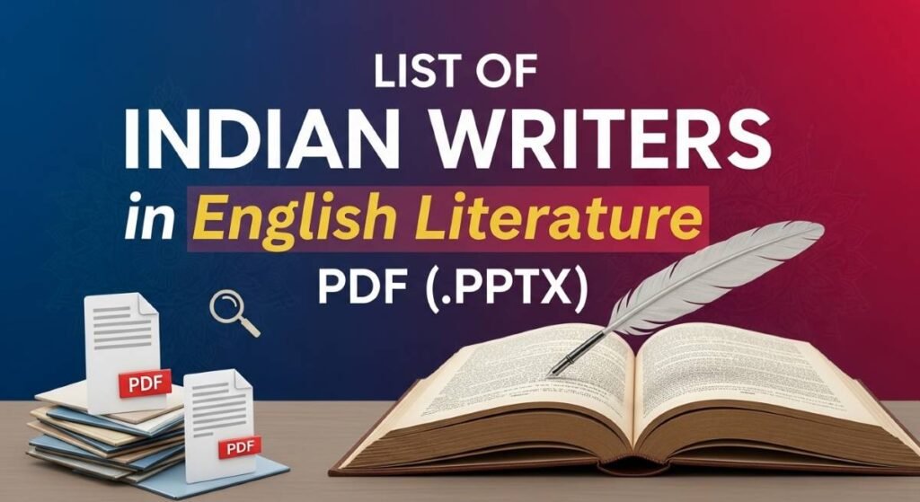 List-of-Indian-Writers-in-English-Literature-PDF