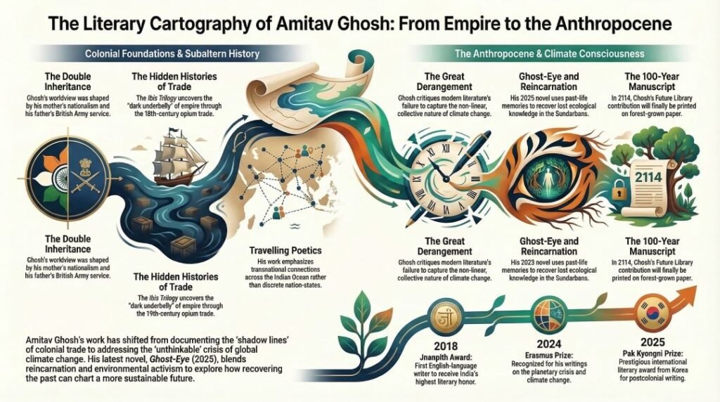 Amitav Ghosh Biography PDF and PPT Slides Download (.PPTX)