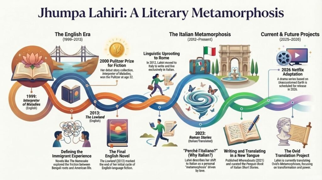 Jhumpa Lahiri Biography PDF and PPT Slides Download