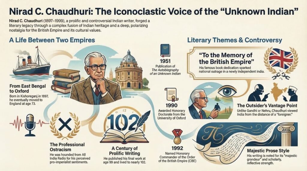 Nirad C Chaudhuri Biography PDF and PPT Slides Download (.PPTX)