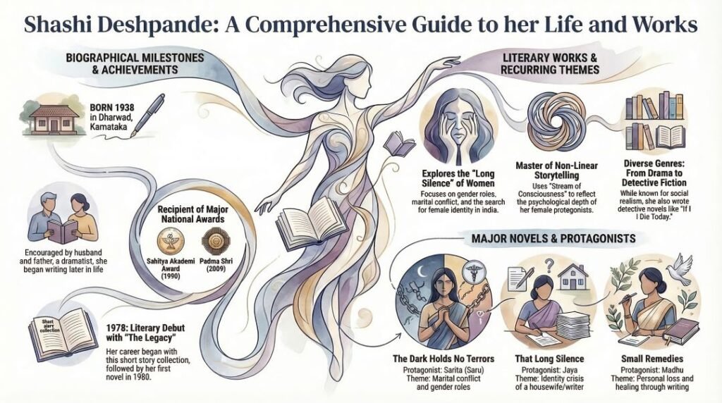 Shashi Deshpande Biography PDF and PPT Slides Download 3 Shashi Deshpande Biography PDF and PPT Slides Download