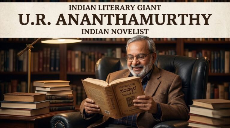 U.R. Ananthamurthy Biography PDF and PPT Slides Download