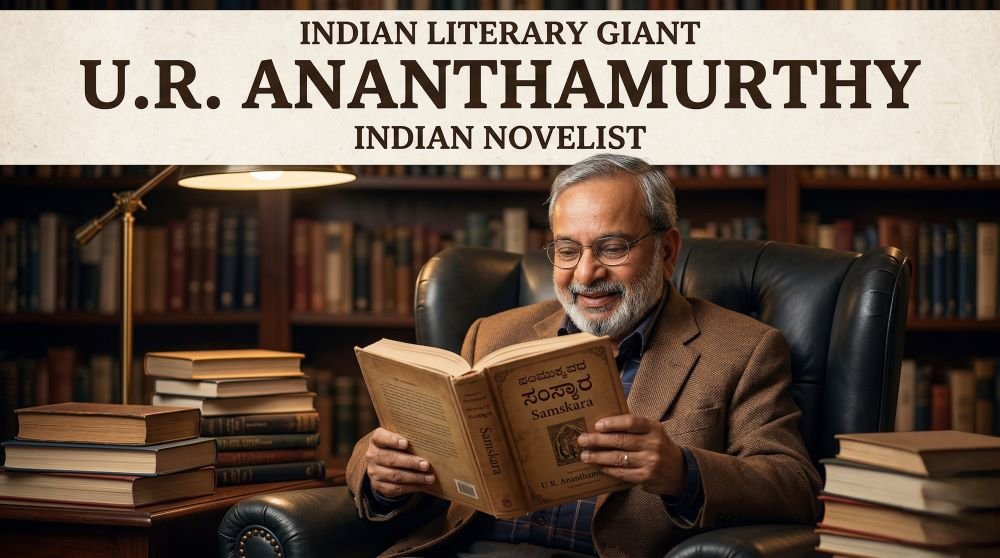 U.R. Ananthamurthy Biography PDF and PPT Slides Download