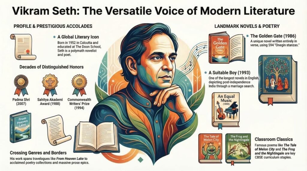 Vikram Seth Biography PDF and PPT Slides Download (.PPTX)