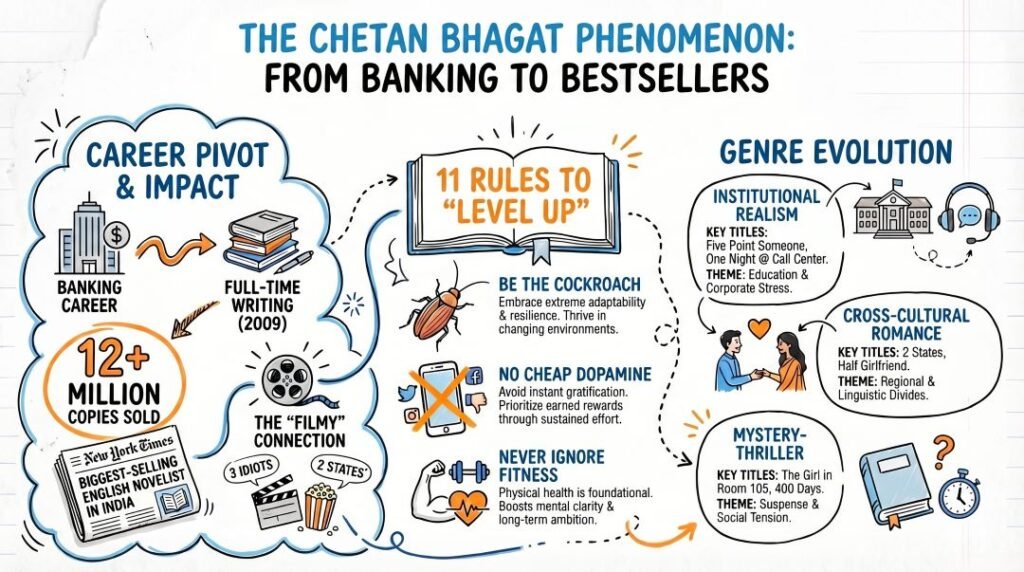 Chetan Bhagat Biography PDF and PPT Slides Download