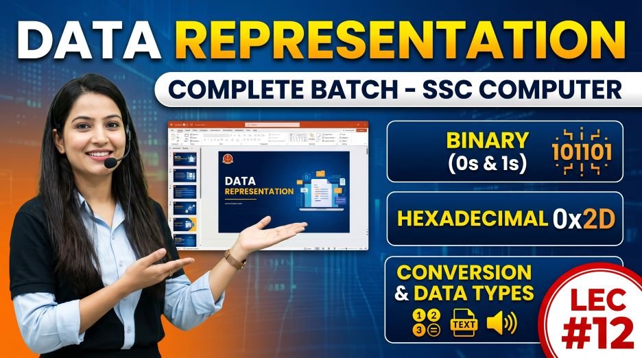 SSC Computer Batch Data Representation PPT Slides (LEC #12)
