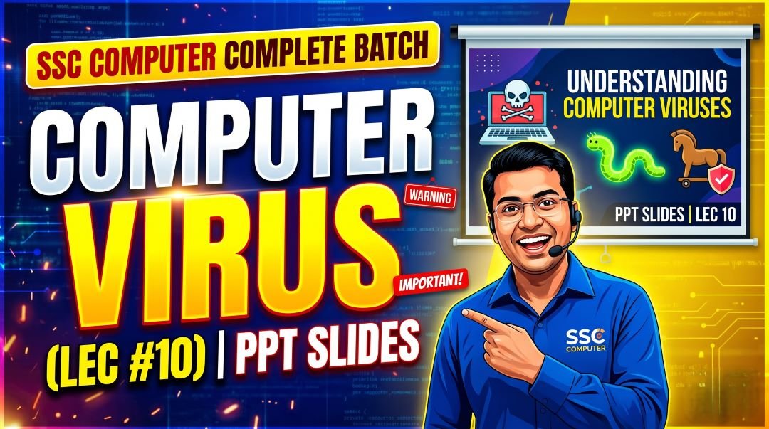 SSC Computer Complete Batch Computer Virus PPT Slides LEC 10