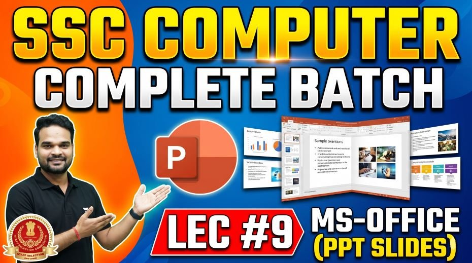 SSC Computer Complete Batch MS-Office PPT Slides (LEC #9)