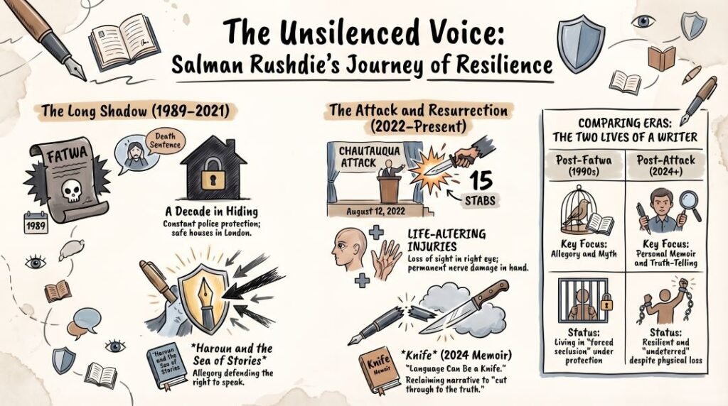 Salman Rushdie Biography PDF and PPT Slides Download 3 Salman Rushdie Biography PDF and PPT Slides Download