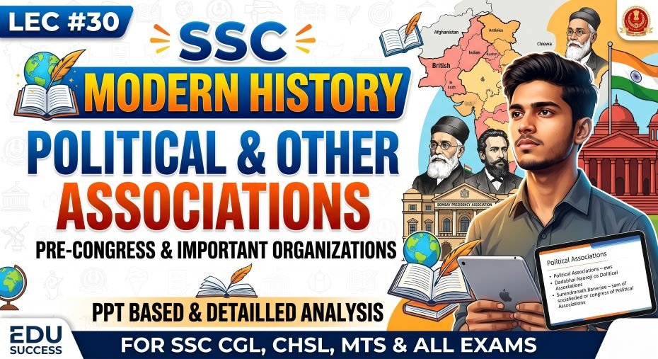 SSC History Political and other Associations PPT (LEC #30)