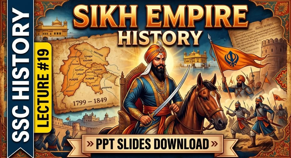 SSC History Sikh Empire PPT Slides Download (LEC #19)