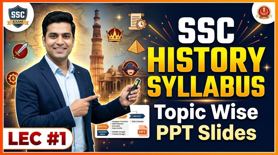 SSC History Syllabus Topic Wise PPT Slides (LEC #1)