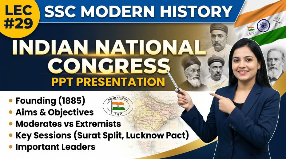 SSC Modern History Indian National Congress PPT (LEC #29)