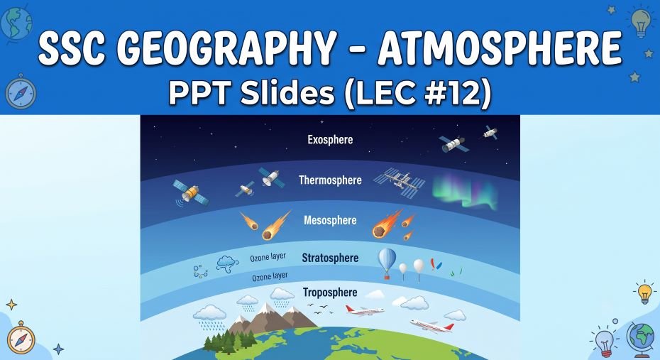 SSC Geography Atmosphere PPT Slides Series (LEC #12)