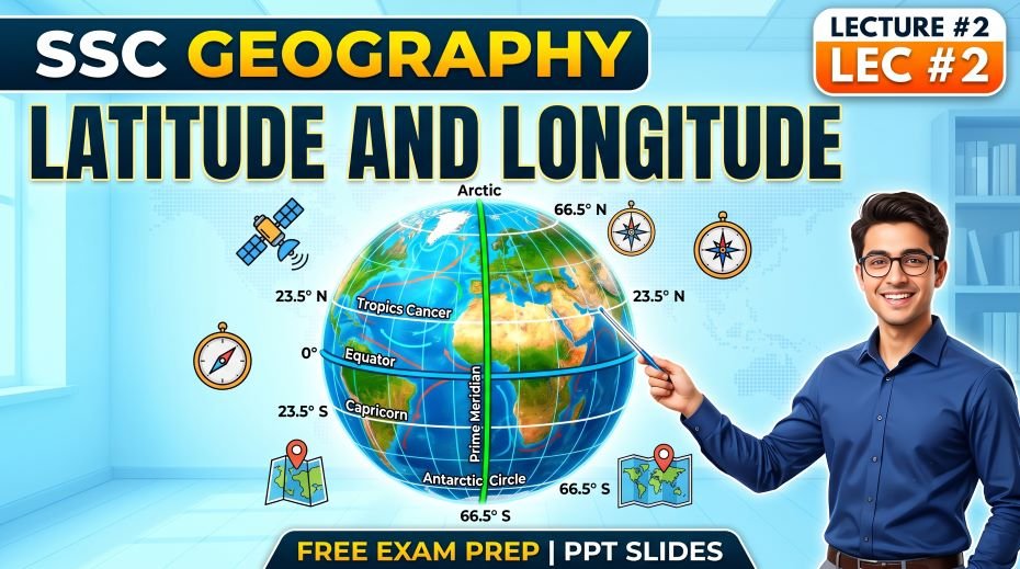 SSC Geography Latitude and Longitude PPT Slides (LEC #2)