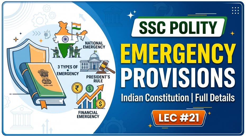 SSC Polity Emergency Provisions PPT Slides (LEC #21)