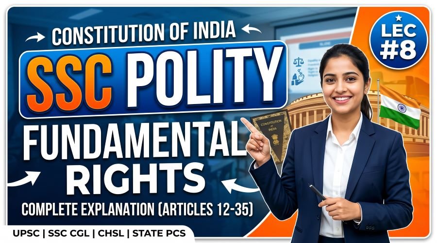 SSC Polity Fundamental Rights PPT Slides (LEC #8)