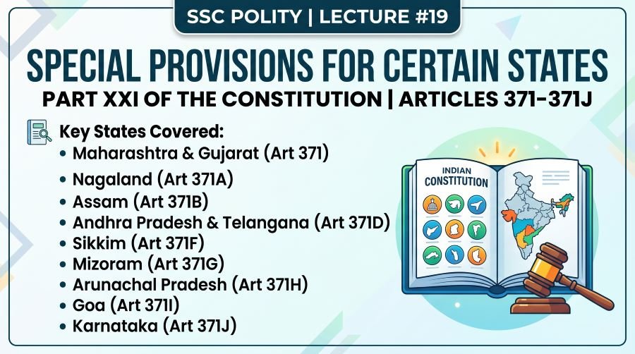 SSC Polity Special Provisions PPT Slides (LEC #19)