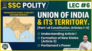 SSC Polity Union of India and States PPT Slides (LEC #6)