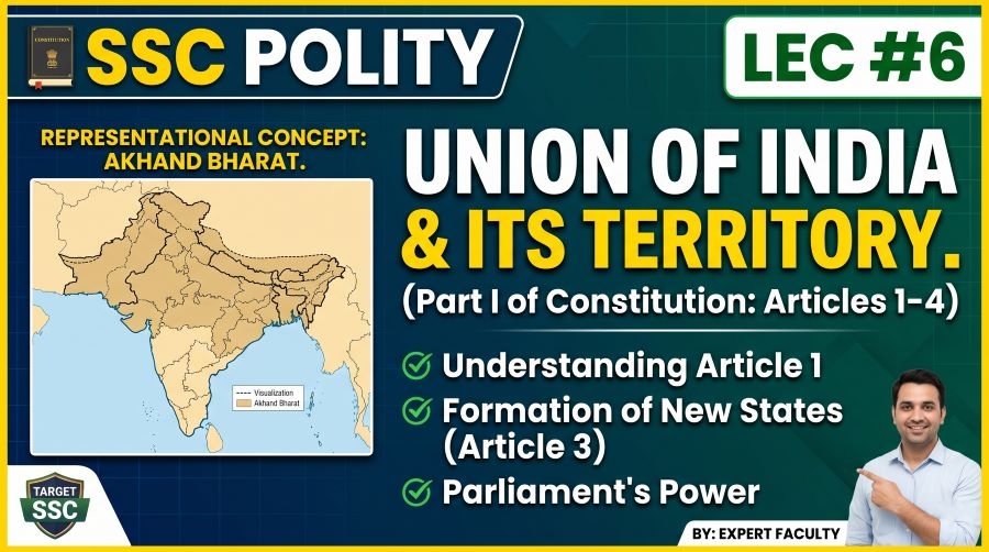 SSC Polity Union of India and States PPT Slides (LEC #6)